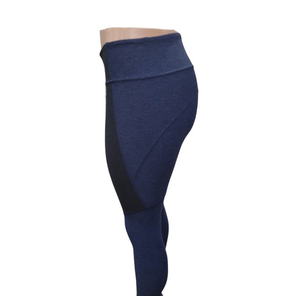 NEW Outdoor Voices Spring 7/8 Color Block Athletic Leggings Black Blue‎ Size S - Picture 7 of 14